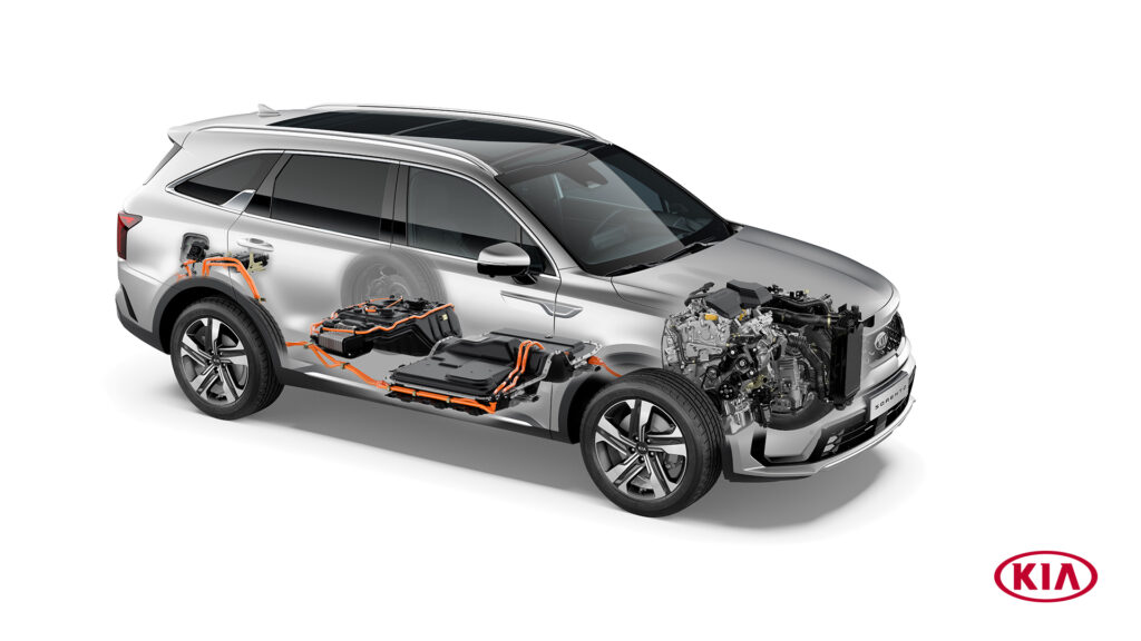 sorento phev packaging xray